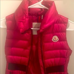 Pink Moncler vest, like new !!